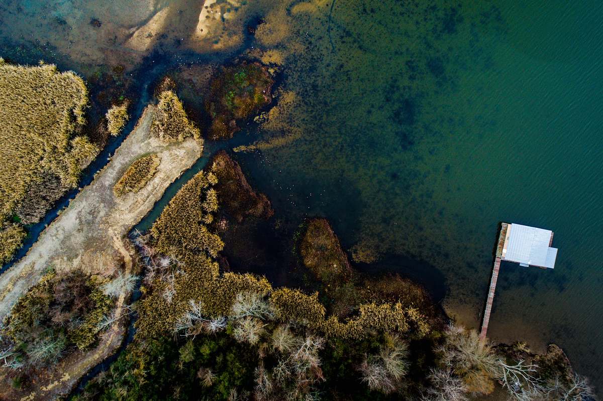 guntersville aerial photography of body of water alabama